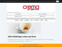 Tablet Screenshot of cremagazin.de
